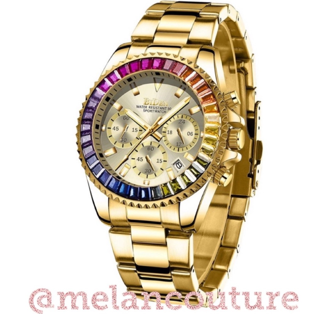 Unisex Chronograph StainlessSteel Waterproof - Picture 2 of 7